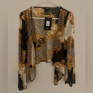 Fashion Nova Cover Top Blouse Small